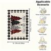 Christmas Tree Buffalo Plaid Flag - Merry Christmas DecorationsBlanket Flannel Throw Blanket for Sofa, Bed, Travel, Camping, Office, Couch,