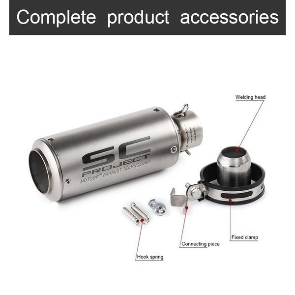 10 стилей, высокое качество, SC PROJECT, внутренний диаметр 51 мм/60 мм, выхлопная трубка мотоцикла, съемная трубка глушителя DB Killer, мотоцикл MTB ATV