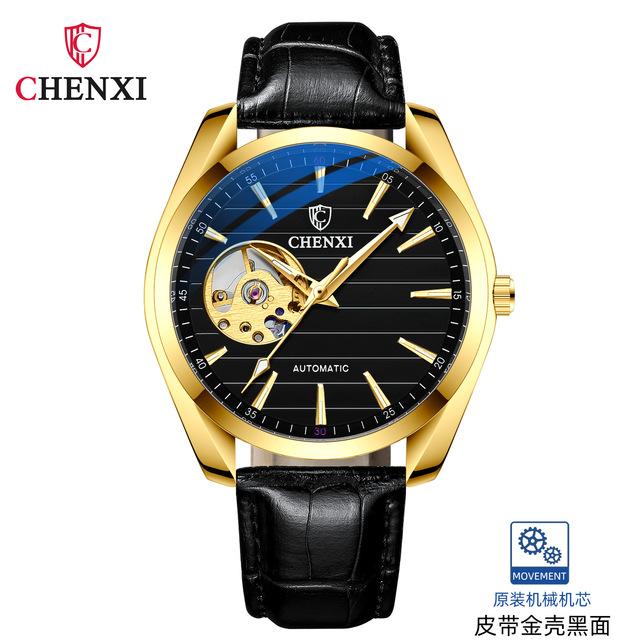CHENXI 8806 2024 Топовый бренд Мужские часы Роскошные Автоматические Механические Водонепроницаемые Relog Chenxi Золотой Деловой Наручные часы