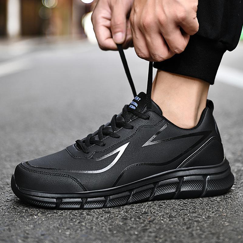 Men's Waterproof Spring/Autumn Casual Korean-Style Sports Shoes, Large Sizes Available