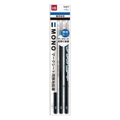 Набор простых карандашей Tombow Mono Mark Sheet ACA-312 3 штуки с колпачками Для экзаменов Тестов