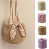 200m Hand-knitted Lafite Raffia Straw Environmentally Friendly Paper Yarn Baking Packaging Belt Rope Crocheting Summer Hat Bags