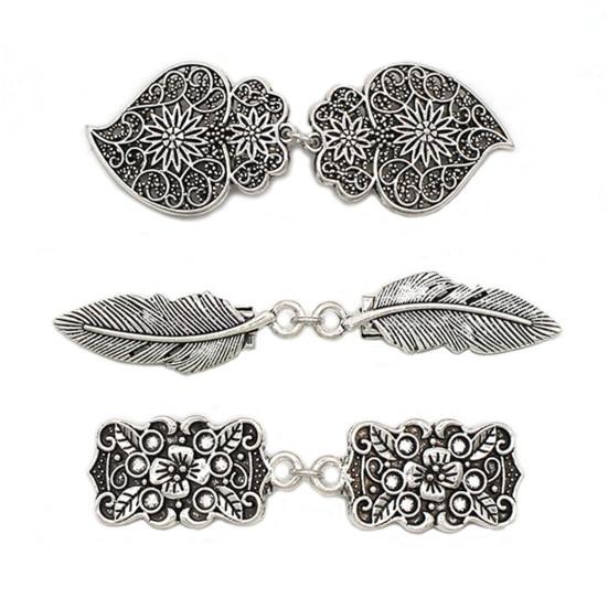 Плащ из сплава в стиле ретро, ​​пряжка на воротнике, зажим в форме листа из искусственного пера, шелковый шарф, шаль, пряжка на талии, фиксированная брошь, зажим для ремня