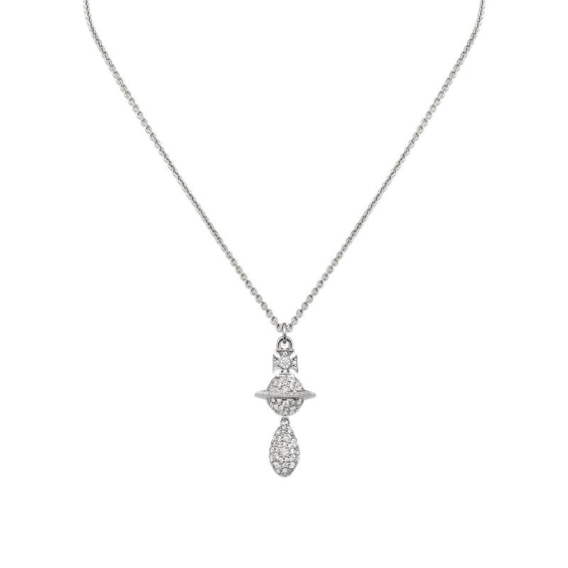 Vivienne Westwood Ball Shape Design Metal Necklace Women necklace Silver 630203H9-02P102