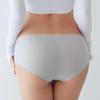 TERMEZY Women Sexy Ice Silk Panties Mid-Waist Ultra-thin Lingerie Female G String Solid Color Underwear Traceless Briefs Intimates