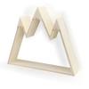 Etagère - Graine Créative by PW - Montagne - Bois naturel - 50x40x10 cm - Personnalisable