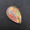 Lab Created Boulder Opal Pear 10.90 Ct Beautiful Certified Loose Gemstone