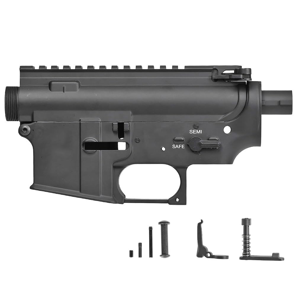 Ryohin Buhin Aluminum Frame for M4/M16 Series Electric Guns (Unmarked) & Exterior Parts Set (Metal Receiver Upper/Lower)