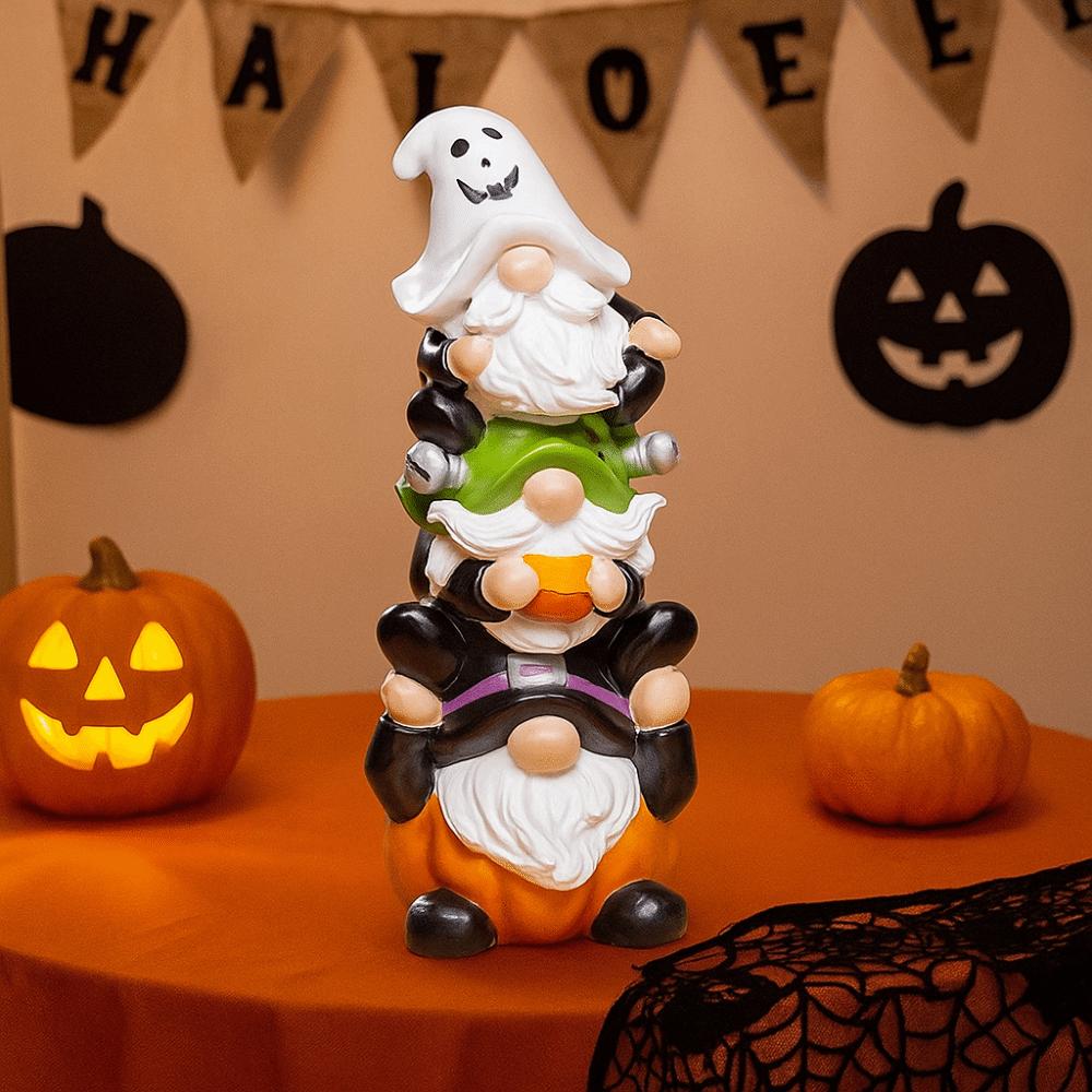 Handmade Dwarf Statue Unique Garden Ornaments Durable Halloween Statue  Halloween