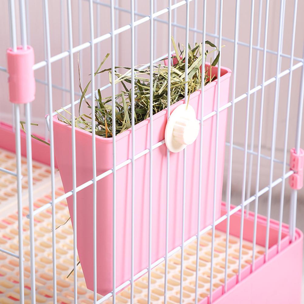 Rabbit Hay Rack Large Capacity Hay Feeder Cage Accessories For Rabbits Birds Guinea Pig Chinchilla