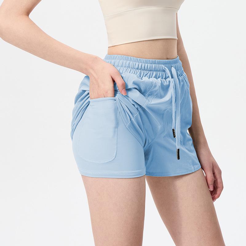 Women's Quick-Dry Breathable Sports Shorts for Spring/Summer - Ideal for Running, Fitness, and Yoga.