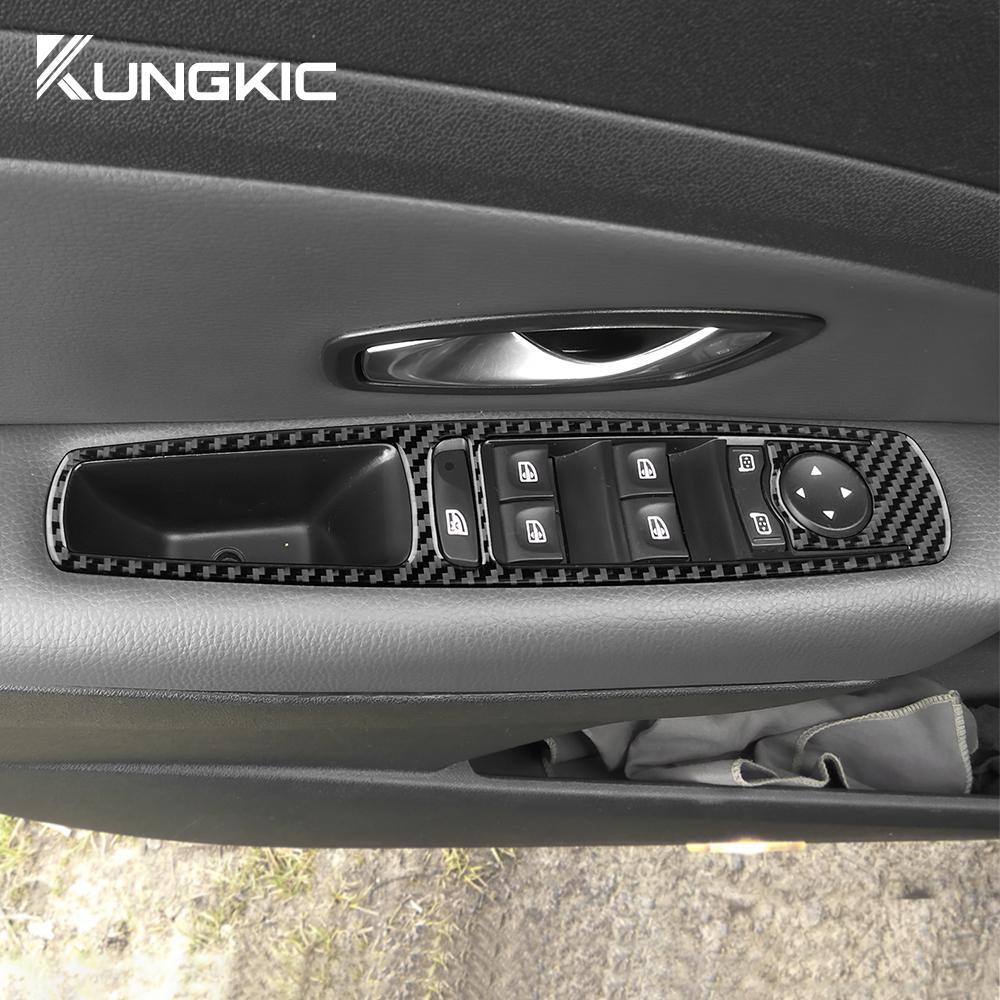 Наклейка из настоящего мягкого углеволокна для Renault Megane RS 2009 2010 2011 2012 2013 2014 LHD RHD Аксессуары для панели стеклоподъемника автомобиля