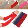 Oversleeve Winter Autumn Knitted Arm Warmers Elbow Mittens Fingerless Gloves Sleeves Long Gloves