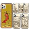 Чехол для телефона Таро Астрология Солнце Луна Влюбленные Для iPhone 16 Pro Max 11 12 13 Mini 14 15 Pro Max XR 15 16 Plus 16e Чехол Coque