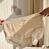Ladies Sexy Mesh Panties High-waist Seamless Lace Underwear Briefs Transparent Silk Women Health Knickers Lingerie