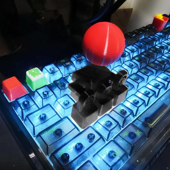 Аксессуар для механической клавиатуры, 3D-печатный колпачок клавиши-джойстика, Пользовательские колпачки клавиш WASD и стрелок в тематике King of Fighters, Универсальная посадка для большинства колпачков клавиш