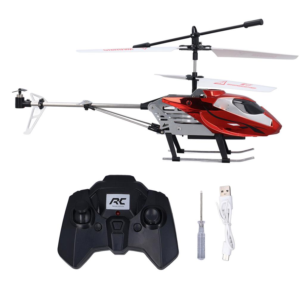 RC Helicopter with Lights 3.5 Channel USB Drop Proof 2.4G Remote Control Helicopter Toy for Kids