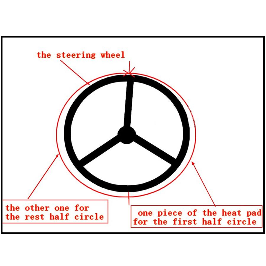 Руль с подогревом из углеродного волокна с сигнальным колесом и 3-позиционным переключателем