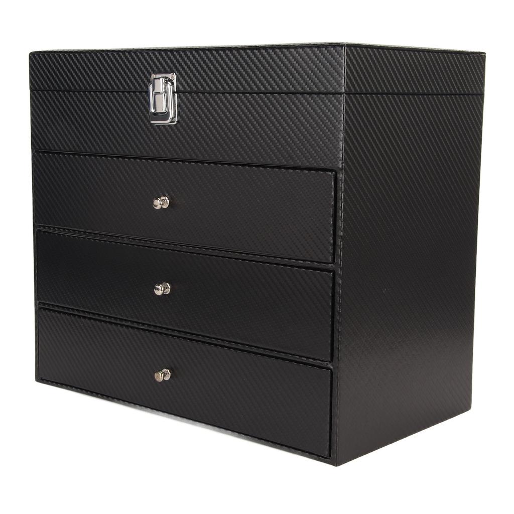 4 Layer Drawer Sunglasses Display Case 24 Slots PU Leather Eyeglass Collection Storage Display Box