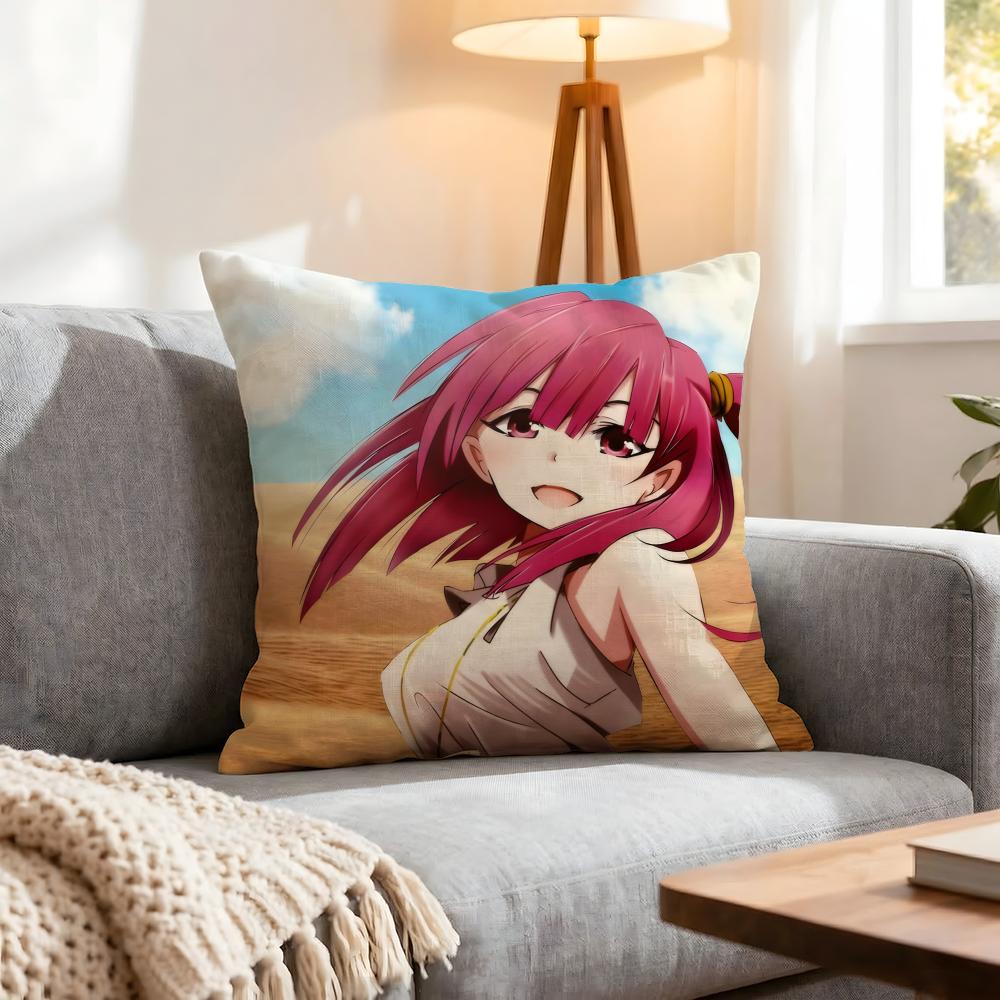 Magi The Labyrinth Of Magic Cushion Cover 1Pcs Decorative Covers Soft Cushion Case For Sofa Couch Decor 40X40 45X45 Pillowcases