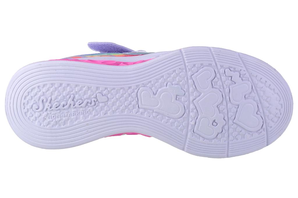 Skechers Кроссовки Flutter Heart Lights-Groovy Swirl для девочки розовые
