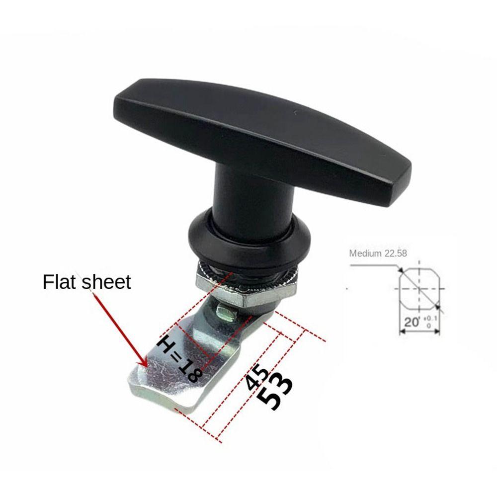 Ручка-замок из цинкового сплава для фиксации, замок для дверцы шкафа, новый Т-образный замок, гаражная дверь