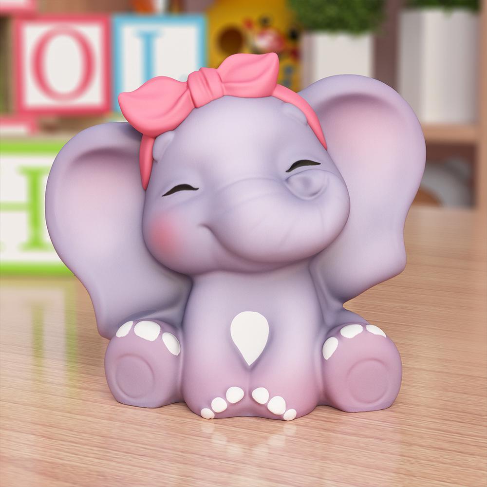 3D Большая форма для свечи в виде слоненка из силикона для DIY, сувениров для вечеринок и домашнего декора
