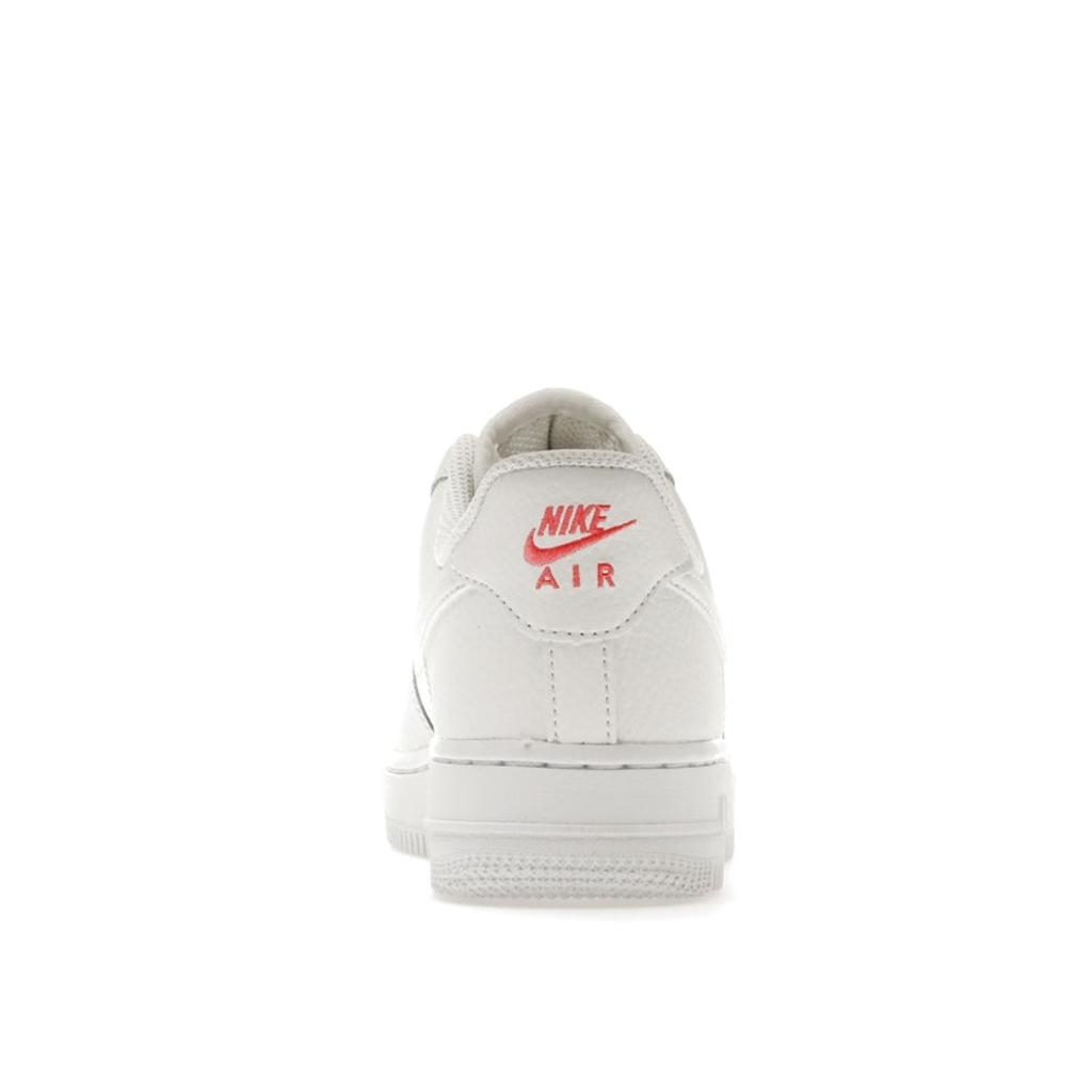 Nike Air Force 1 07 Essential Summit Белые солнечные красные женские кроссовки CT1989-101