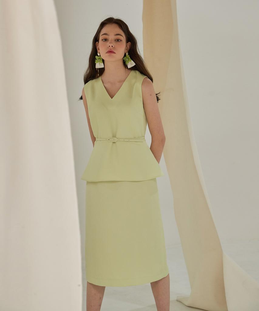 Julie And Kara 21Ss Collar 31 Tinkerbell Dress Green