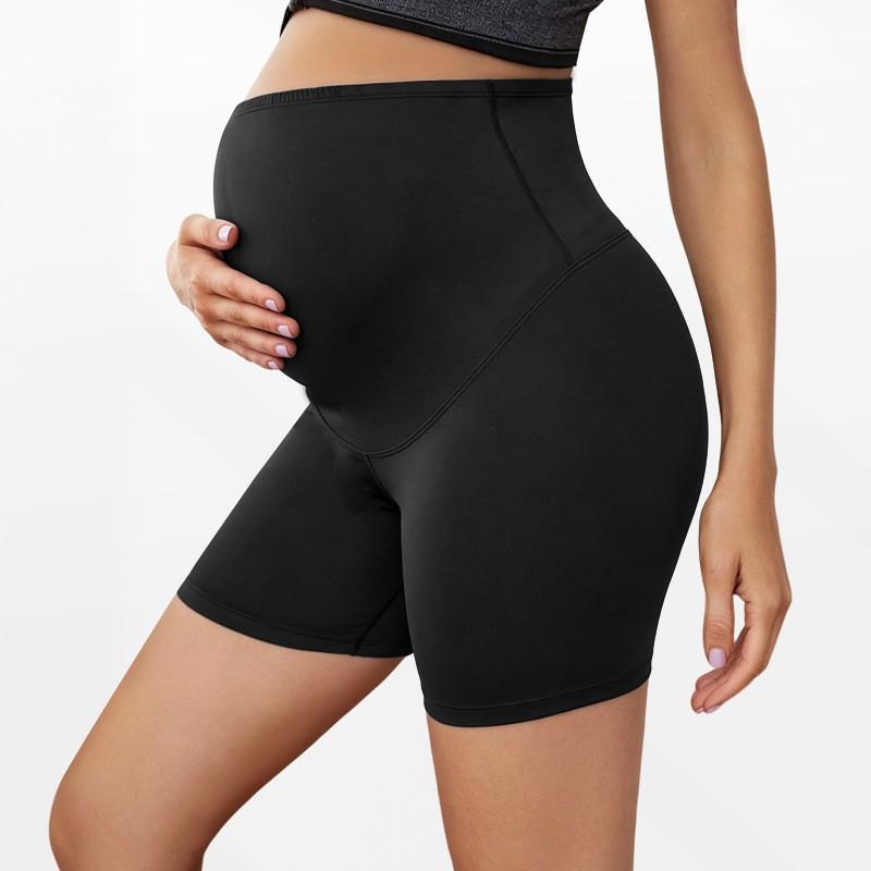 High Waist Maternity Yoga Shorts Tummy Support Butt Lifting Workout Leggings Women