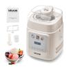 Upright Automatic Ice Cream Maker with Built-in Compressor, 1L No Pre-freezing Gelato Maker & Frozen Yogurt Machine