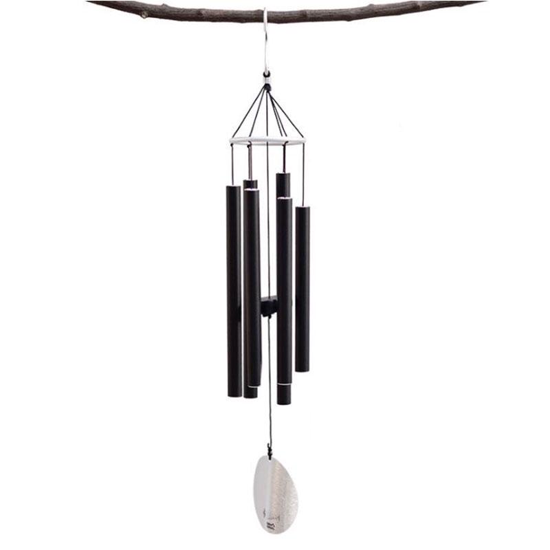 Креативные металлические шеститрубные ветряные колокольчики из алюминиевой трубки для дома, сада, уличного использования, свежие украшения