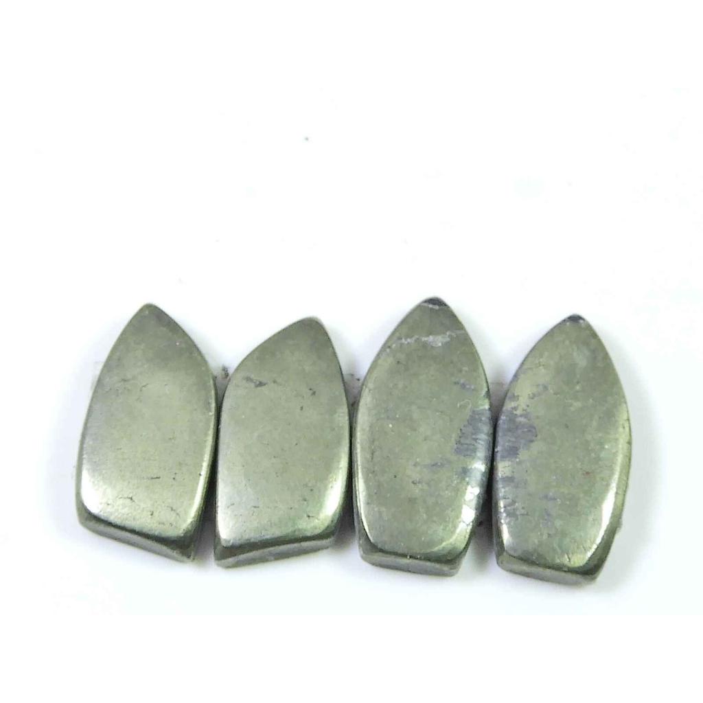 Натуральный золотой пирит Appach 2 пары фантазийных кабошонов драгоценных камней 20-21 мм SK-2160