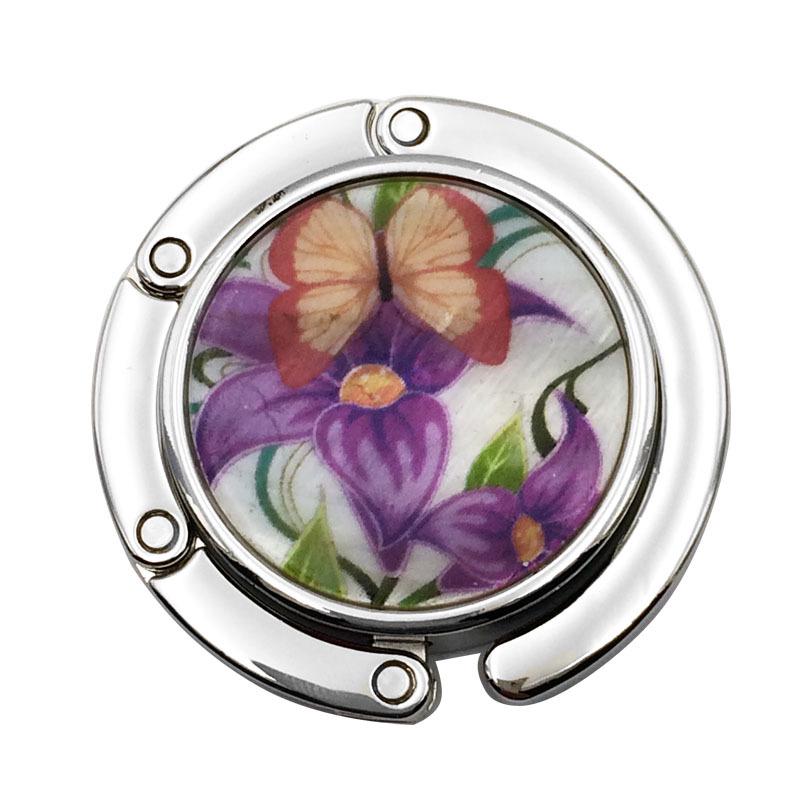 Креативный круглый складной крючок для сумки-ракушки - Плоский зажим-подвеска для края стола, аксессуары для сумки