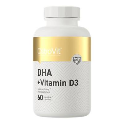 OstroVit DHA + витамин D3, 60 капсул