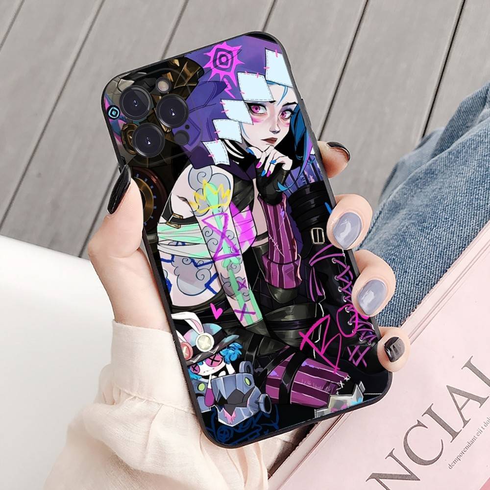 League Of Legends L-LOL Jinx Phone Case For IPhone 16 15 8 7 6 6S Plus X SE XR XS 14 11 12 13 Mini Pro Max Mobile Case
