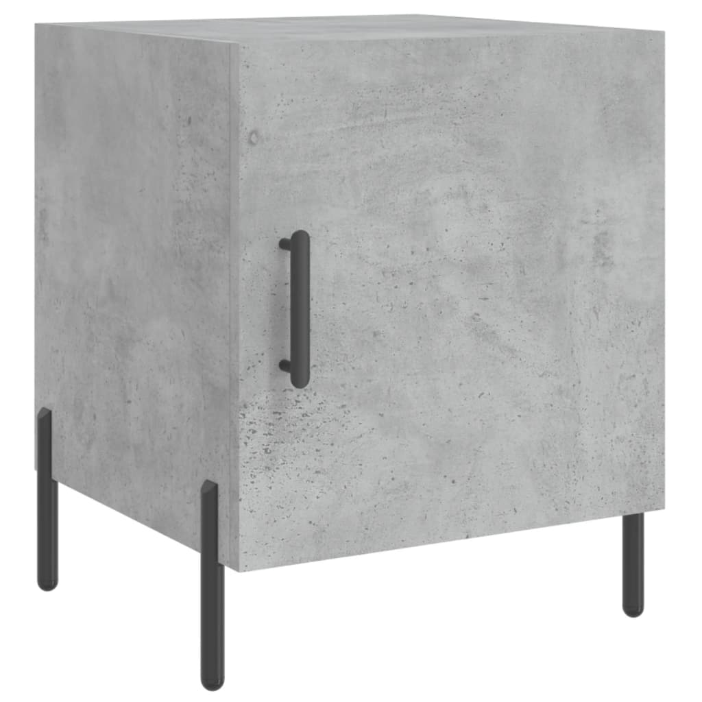 Nightstands 2 pcs Concrete Grey 40 x 40 x 50 cm Engineered Wood