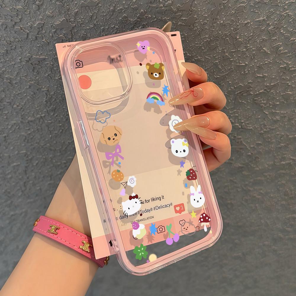 Расписной чехол для телефона для iPhone 17 11 12 13 14 15 16 iPhone 17 12 13 14 15 16 Pro 17 12 13 14 15 16 Pro Max Высококачественный расписной милый чехол для телефона с животными