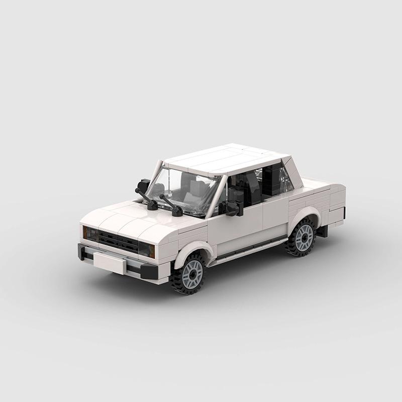 Техническая Скорость MOC Автомобиль Город Супер Ралли Автомобиль Строительные Блоки Кирпичи Украшение Ретро Винтажные Игрушки Для Детей Взрослых Подарки на День Рождения