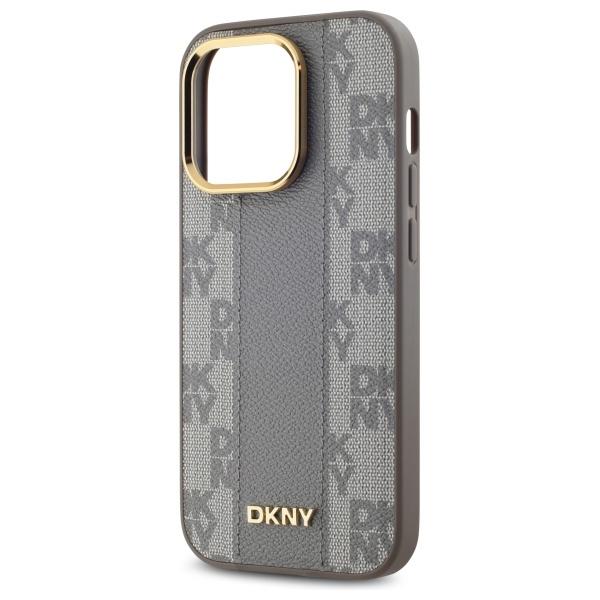 Dkny Dkhmp14Lpcpvsle Iphone 14 Pro6.1 Beżowy/Beige Hardcase Leather Checkered Mono Pattern Magsafe