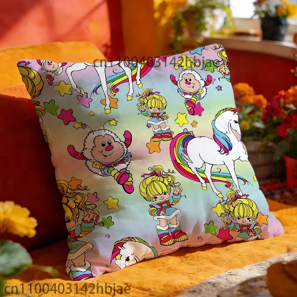 Чехол на декоративную подушку R-Rainbow B-Brite для 45x45см 55x55см 30x30см Квадратный Чехол на Подушку для Автомобиля Декор для Дома Спальни Подарок