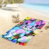 Rainbow Butterfly Unicorn Kitty Print Beach Towel, Large Soft Quick Dry Towel for Beach Camping Swimming