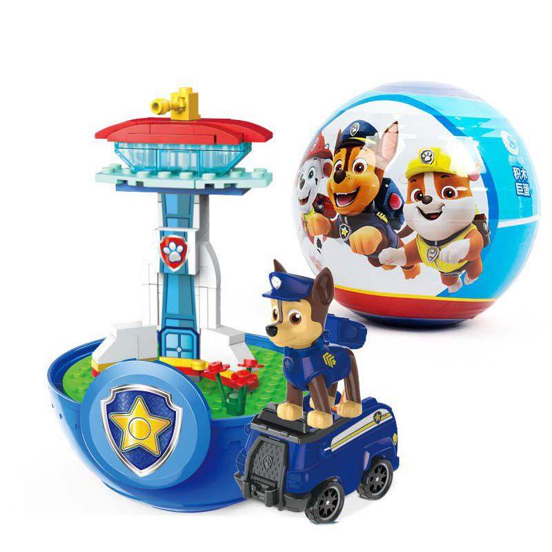 And Educational Paw Patrol Pullback Car Vehicle Building Blocks Gift Set**