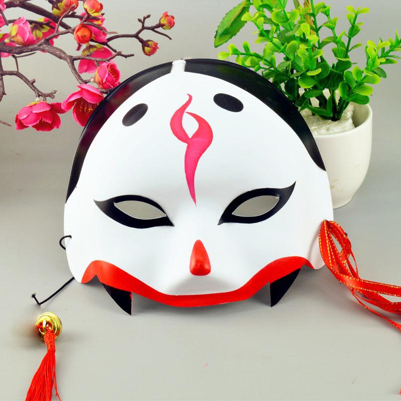 Ancient Style Japanese Style COS Half-face Girl Net Red Hanfu Dress Up Headdress Awakening Tamamo Front Onmyoji FOX Mask