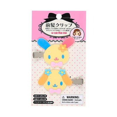 Заколки для челки Sanrio Usahana для возрастов 3 и 151599 (Набор 2) - Смотрящий вправо Смотрящий влево, Вверх,