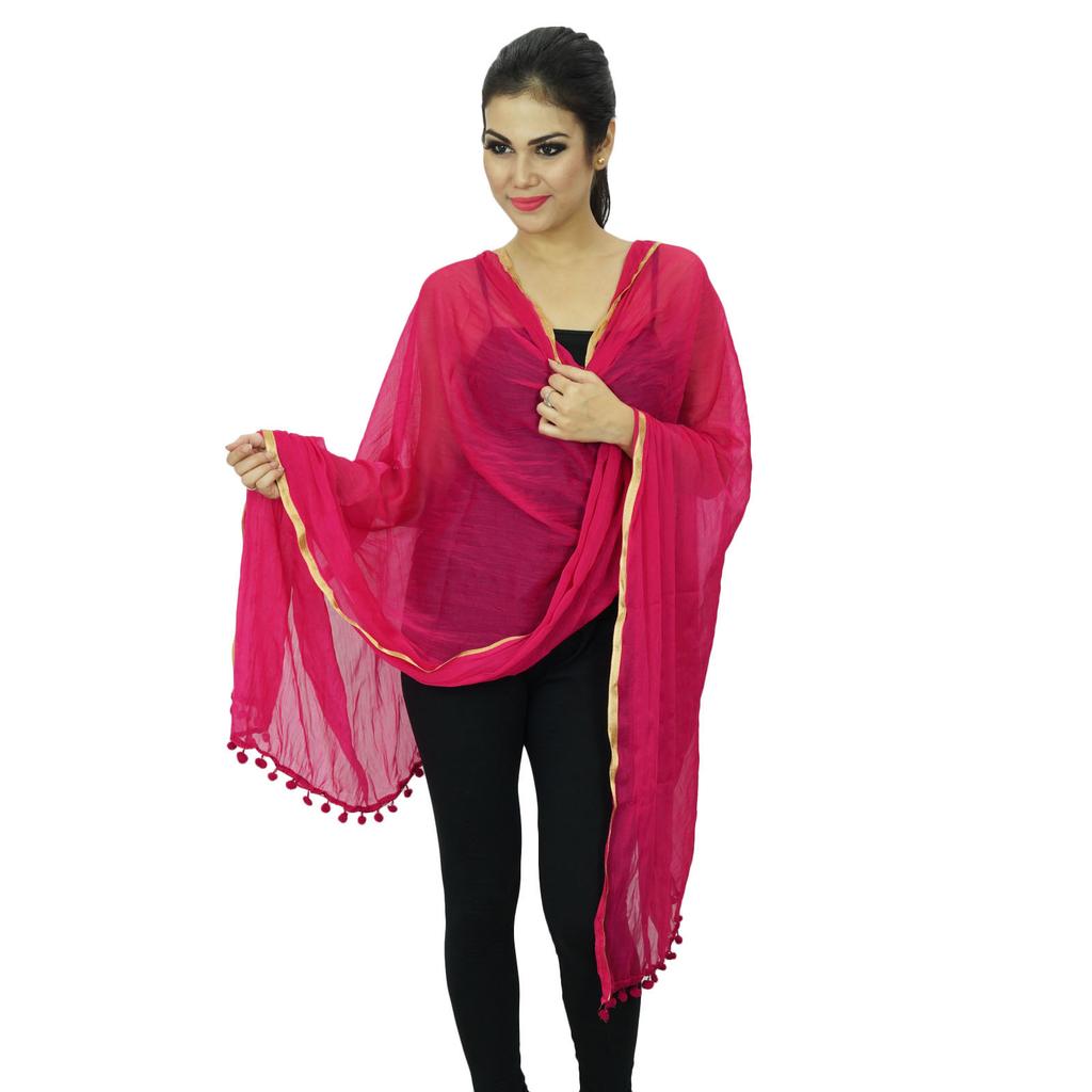 Шарфы из шифоновой смеси, женская одежда, палантин, накидка на шею, длинный подарок Dupatta для