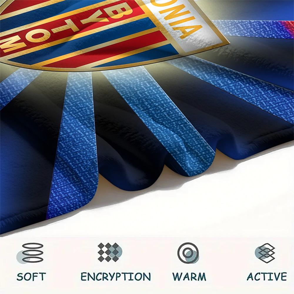 Polonia Bytom Flannel Blanket, High quality Comfortable for All Seasons, Home Decor, Warmth and Comfort