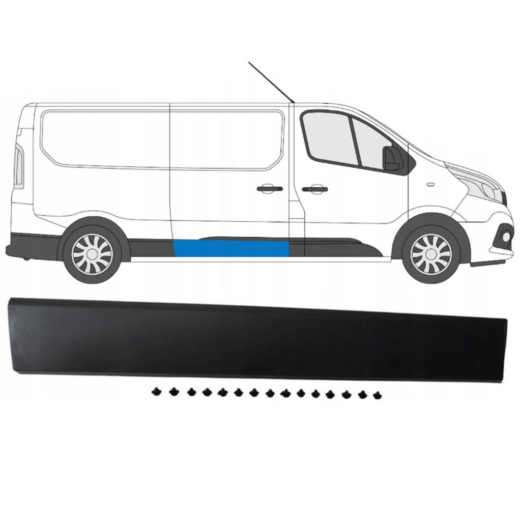 Opel Vivaro B 2014 - Накладка правой сдвижной боковой двери
