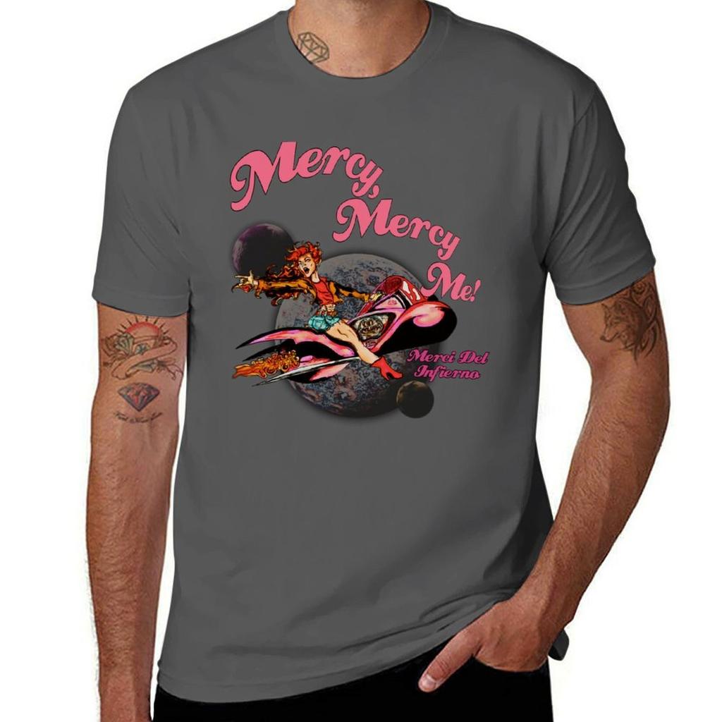 MERCY MERCY ME T-Shirt Casual Pattern Print Tee Shirt