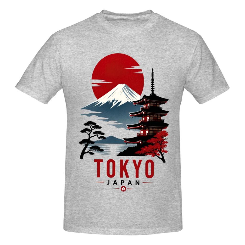 Tokyo Print Trendy T Shirts Graphic Y2k Gifts Cotton Unisexs Wounisex T Shirts Clothing